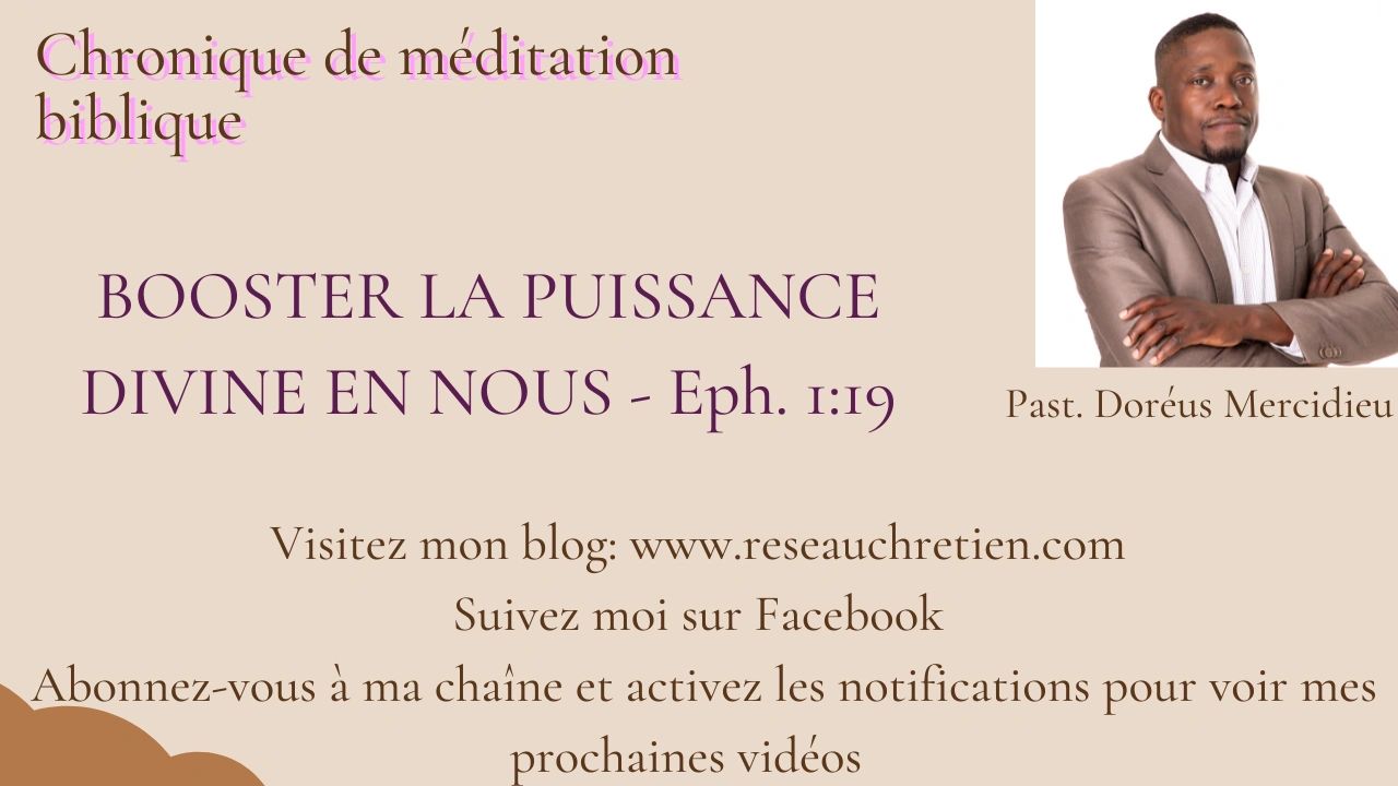 Booster la puissance divine en nous Doréus Mercidieu